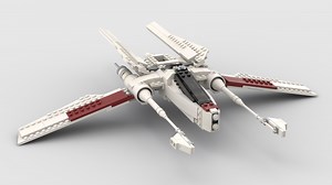LEGO MOC-64637 Vector Starfighter High Republic minifigure scale (Star Wars 2021)