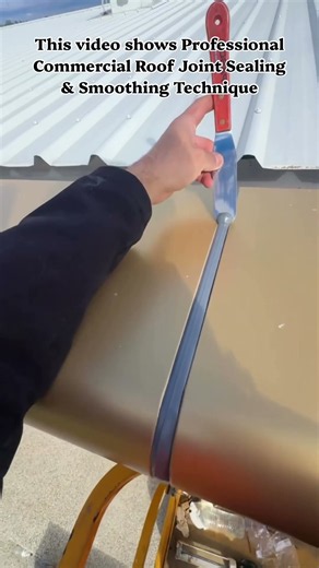 How to Tool a Perfectly Smooth Sealant Joint on Roof Flashing #Roofing #Sealant #Waterproofing