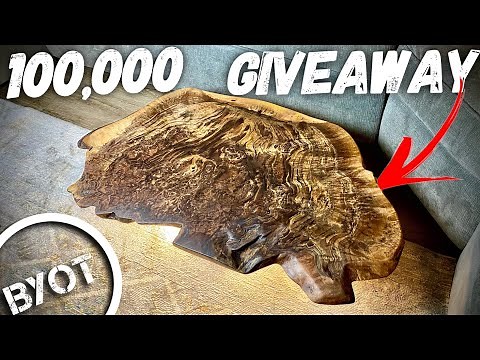 DIY WALNUT COFFEE TABLE // Live Edge Coffee Table