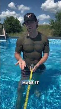 Swimming pool stops bullet up to 50 cal ?#shorts