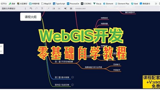 WebGIS开发零基础自学教程|智慧校园系统管理平台教程（提供完整版源码笔记）；可做webgis毕业设计/课程项目参考