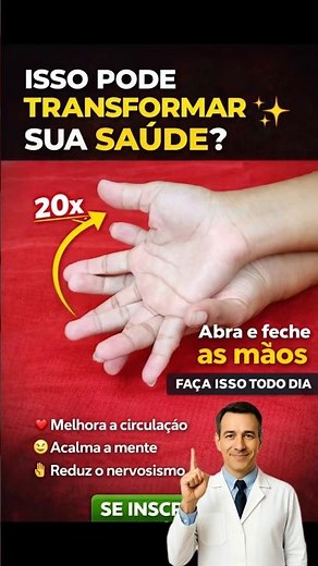 FAÇA ISSO COM AS MÃOS TODOS OS DIAS 🖐️✨ Melhora circulação e acalma a mente #saude #bemestar #shorts