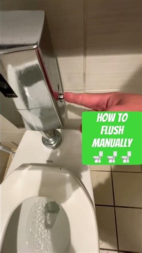Tutorial: How to manually flush a Toto toilet with automatic sensor