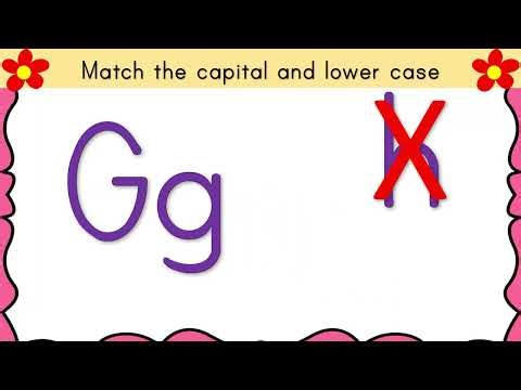 Matching capital and lowercase Ff-Jj