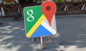 Google Street View captures woman on ground at museum