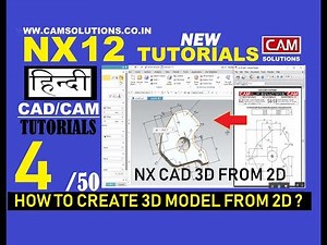 Siemens NX 12 Tutorials for beginners in hindi : How to Create Sketch and 3D Model in NX CAD