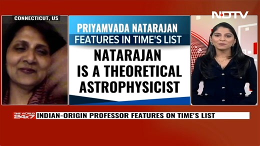 Astrophysicist and Yale Professor Priyamvada Natarajan joins NDTV's Parmeshwar Bawa to share her recent achievement of featuring on Time's List of Top-100 Most Influential People in 2024. Speaking of her fascination with space and love for research, she said, "Some of the dominant components of our universe are invisible." She also shared inspiring words that women in her field must persist to succeed, no matter what. | NDTV