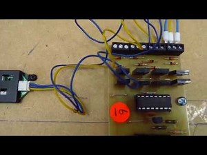 Mp5 test servo schakelaar aangesloten op een wisseldecoder