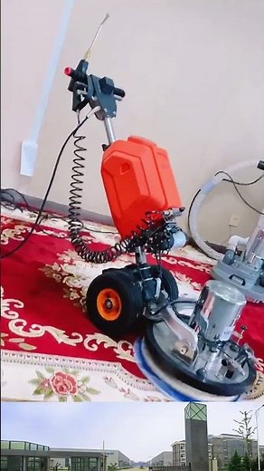 Orbital encapsulation carpet cleaner with VLM..