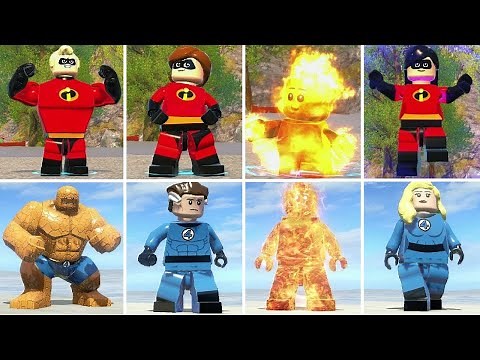 The Incredibles Vs. Fantastic Four in LEGO Videogames