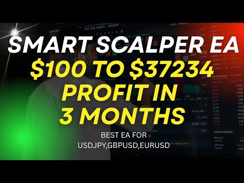 Smart Scalper EA Forex MT4 Robot $100 To $37234 Profit In 3 Months | Best forex robots