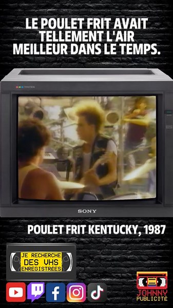 Vieille Pub Québec - Poulet Frit Kentucky #pub #pubquebec #retro #vieillepub #commercial #publicité #ad #pfk #kfc #kentucky #pouletfritkentucky #kentuckyfriedchicken #johnnypublicité #johnnypublicite