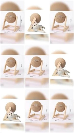 Natural Pine and Hemp Cat Scratching Ball