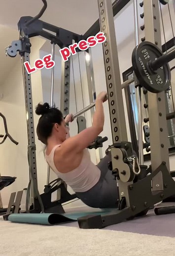 Effective Home Gym Leg Press Workout with Smith Machine
