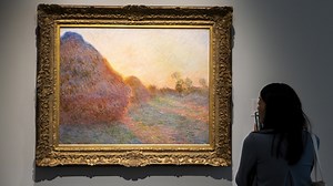 Monet Haystacks painting sells for record $110m