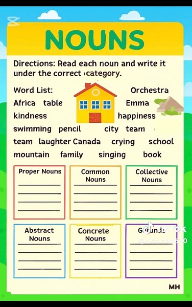 Mastering Nouns for Young Learners