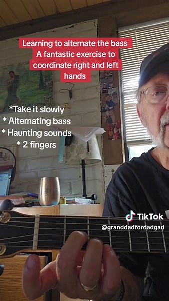 DADGAD Lesson: Improve Coordination with 2 Fingers Alternating Bass