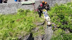 'I've never seen anyone survive that kind of fall': Teen rescued after falling off 400-foot cliff