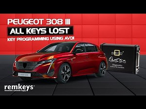 Peugeot 308 III - All Keys Lost Key Programming Using AVDI