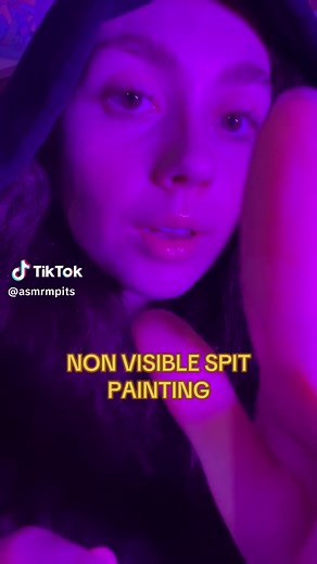 Spit Painting ASMR Mouth Sounds