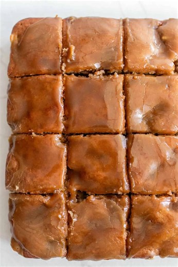 22K views · 50 reactions | Warm, spiced apple cake is perfect from-scratch treat for cozy days in the kitchen. With its luscious caramel glaze and a hint of tang from Greek yogurt, this moist cake is everything you want in a homemade fall treat. | Mama's Cooking Recipes | Facebook