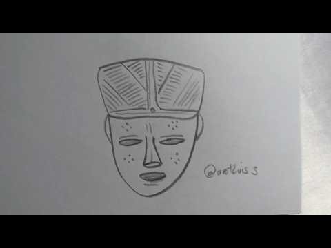 How to Draw African Mask Easy