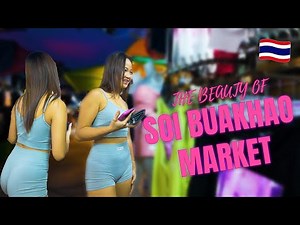 The Beauty of Thai Girls in Soi Buakhao Market 🇹🇭 | Pattaya Thailand Nightlife