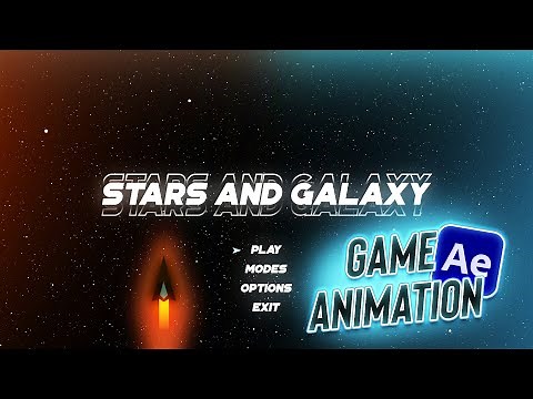 How To Make a SPACE VIDEO GAME Animation in After Effects