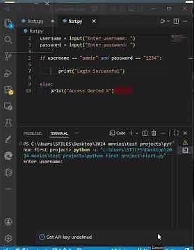 Simple Python Login System 🔐🐍 #Shorts