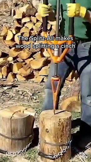 Simplify Wood Splitting with Splitz-All | Chopping Wood in Winter!