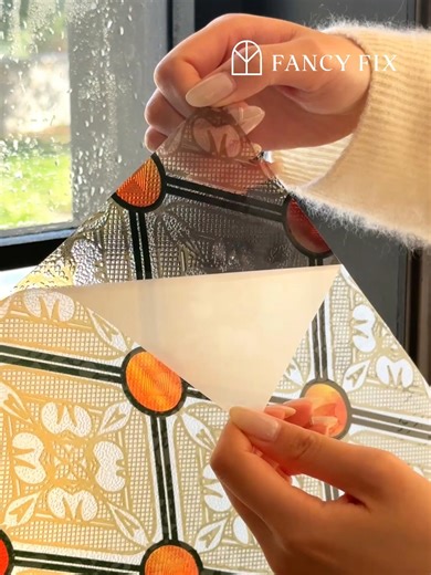 Stylish Privacy with FancyFix Gothic Diamond Window Film