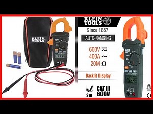 Klein Tools CL120 Digital Clamp Meter, Auto Ranging 400 Amp AC, ACDC Voltage, Resistance