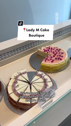 Welcome to Lady M Cake Boutique, a sensational bakery on the Upper East Side offering a wide selection of mille crepes. The matcha green tea and lavendar are two you won’t want to miss. #ladymcake #ladymcrepecake #nyccakeart #thingtodoinnyc #explorenewyorkcity