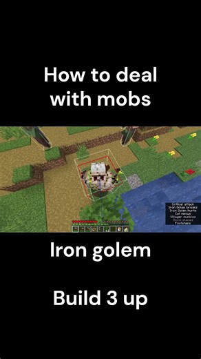 Minecraft How to deal with mobs (overworld) #minecraft #speedruning