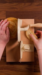 Slice your bread like a pro with this satisfying bread slicer! Trust the precision-satisfy your carb cravings. Shop it here! https://amzn.to/414NzIS | Tasty