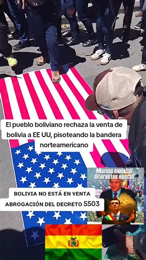 El pueblo boliviano rechaza la venta a EE UU