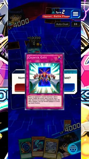 Yu-Gi-Oh! Duel Links - Mokuba Activates Kaiba (DSOD) Trap Card: Counter Gate!