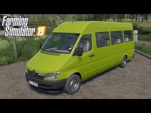 FS19 - Mercedes-Benz Sprinter 313 BUS - NEW CAR MOD for Farming Simulator 2019 ROLEPLAY