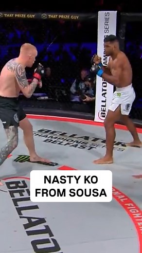 Tim Wilde DROPPED by Sousa #KO #Bellator #MMA | Bellator MMA