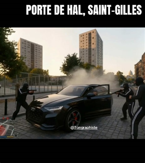 GTA BRUXELLES PART 2 🇧🇪 Mettez en commentaire les prochain endroit situations que vous voudriez voir 💪 #bxl #gta