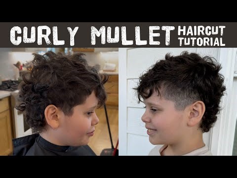 Curly Modern Mullet Hair Tutorial