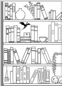 Digital Bookshelf Printable **DIGITAL DOWNLOAD ONLY** (no Physical Product) - Etsy UK