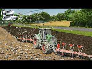 Realistic Plowing with LOTS of SEAGULLS in the Field | FS25