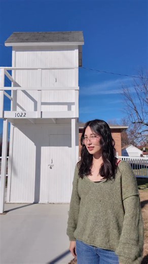 Elly Wong on Instagram: "The World’s First Two-Story Outhouse, featured on The Simpsons!🚽 #solotravel #vanlife #illinois #exploreamerica #dayinthelife #roadtrip #guinessworldrecord #rvlife #adventuremobile"