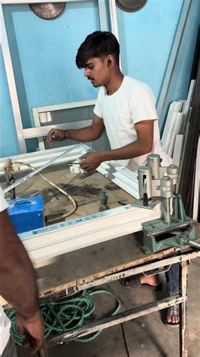 #upvc UPVC FARMING CUTTING AND PASTING #viralshorts #youtubeshort #top5 #viralshorts #officalvideo