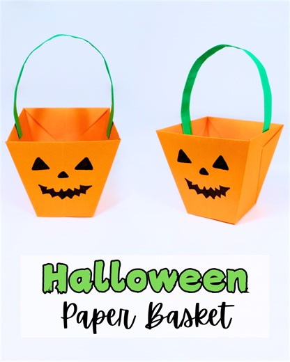 1.2K views · 13 reactions | DIY Alert! Make this adorable Halloween Paper Basket with your kids this weekend!  It’s easy, only uses paper, and is perfect for collecting candy! Watch the full tutorial to see how simple it is!  #Halloween #DIY #Crafts #Reels #PaperCrafts #TrickOrTreatBasket #HalloweenDecor #DIYKidsCrafts #PaperFolding #SpookySeason #CraftingCommunity #MakersGonnaMake #CrazyPaperCrafts | Crazy Paper Crafts | Facebook
