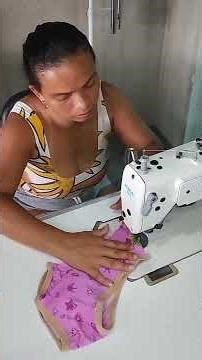 CALCINHA FÁCIL PARA INICIANTES SEM MOLDE SEM COMPLICAÇÃO NA MÁQUINA RETA #costuracriativa #calcinha