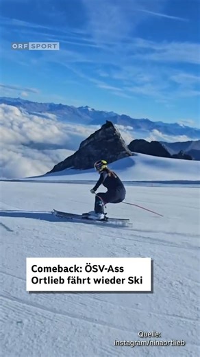 ORF Sport on Instagram: "Erfreuliche Nachrichten von Nina Ortlieb: Die Vorarlbergerin hat auf dem Ötztaler Gletscher erste Schwünge in den Schnee gezogen. Ortlieb hatte sich erst im Jänner den rechten Unterschenkel gebrochen. Auf Instagram scherzt die ÖSV-Speedspezialistin: "Comeback Nummer ?? Ich habe aufgehört zu zählen." #fisalpine #skialpine #orfsport #orfsportaktuell #ninaortlieb #skiaustria"