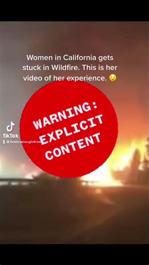 Women gets caught in Wild Fire 🔥
