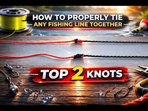 How to properly tie two fishing lines together! Top 2 Best Fishing Knots!